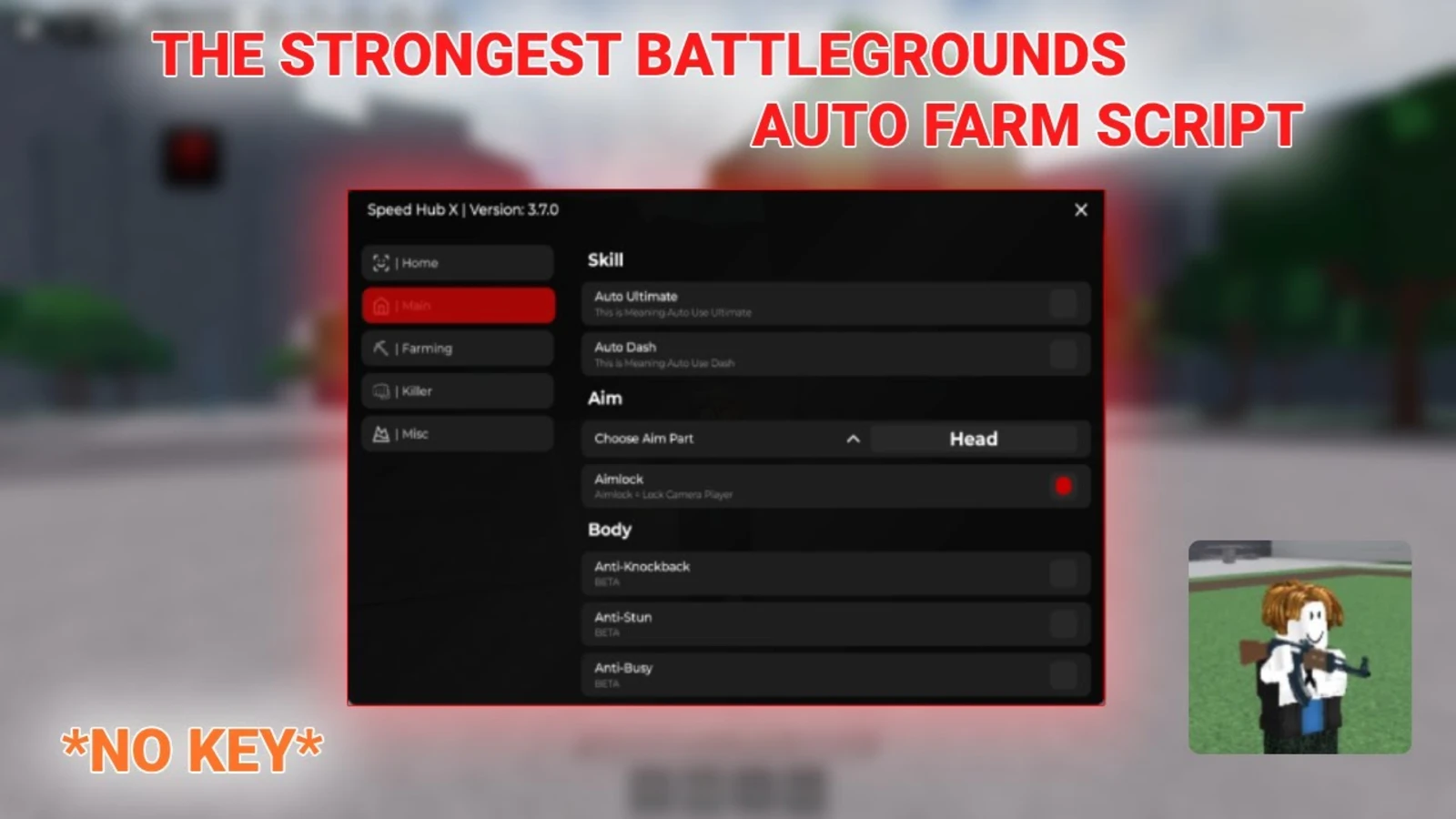Мод-панель The Strongest Battlegrounds